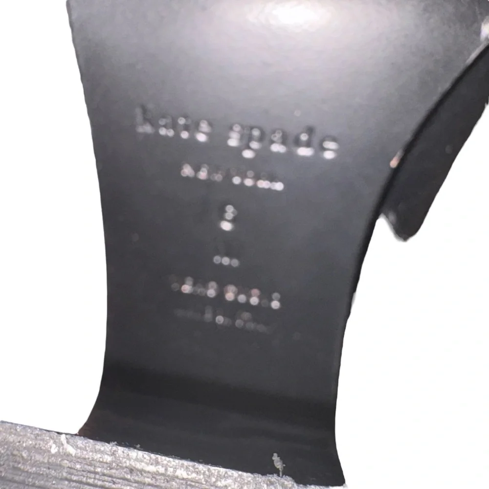 KATE SPADE Baise Black Leather Boot Block Heel Size 6 -- ABSOLUTELY GORGEOUS!!!